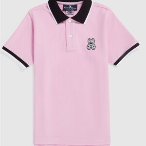 Psycho Bunny Pink Polo Shirt size M 10/12